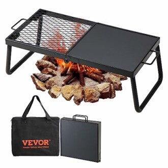 VEVOR Folding Campfire Grill Review: Portable Heavy Duty Cooking Equipment