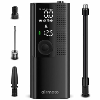 Airmoto Tire Inflator Portable Air Compressor Review - Best Smart Pump for Car, Motorcycle, Bicycle